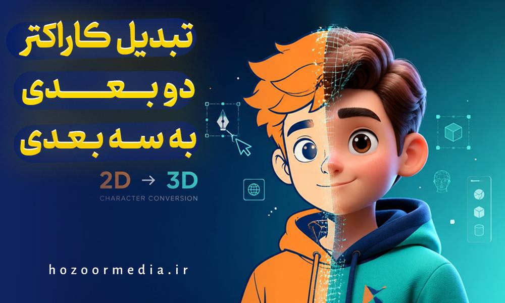 تبدیل کاراکتر دوبعدی به سه بعدی